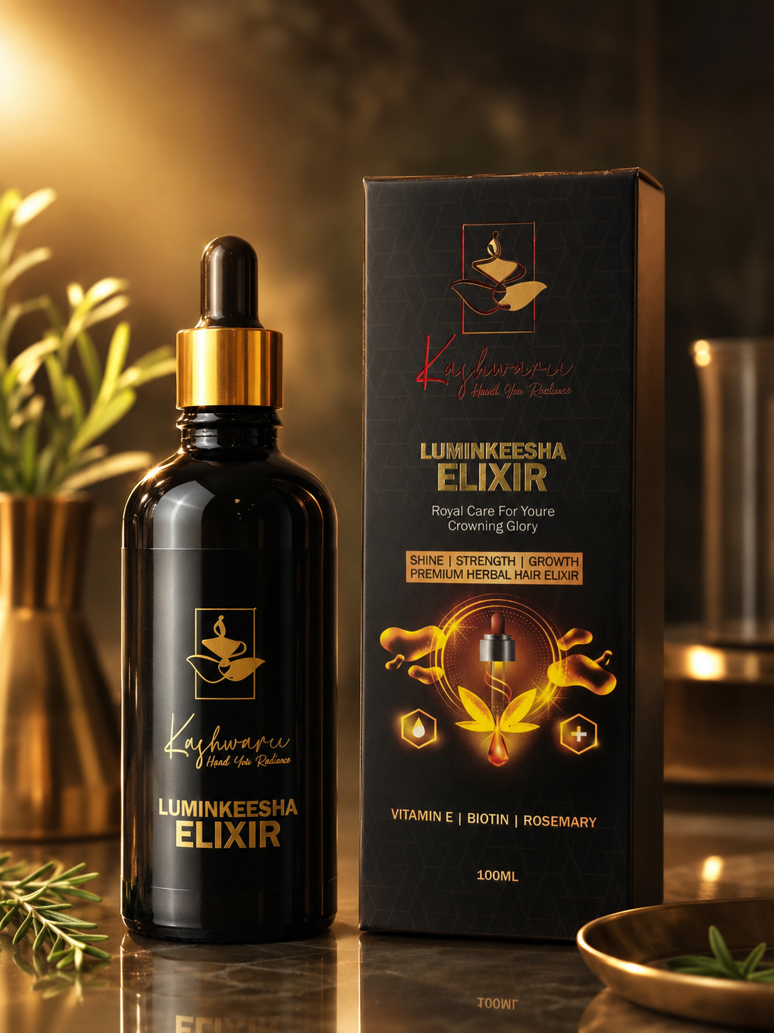Luminkesha Elixir – Premium Herbal Hair Growth & Nourishment Oil (100ml) - Image 4